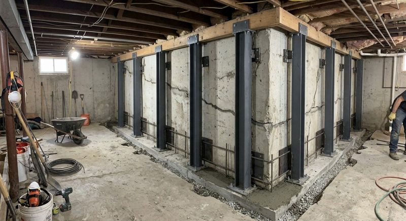 Basement Stabilization in Detroit Lakes, MN