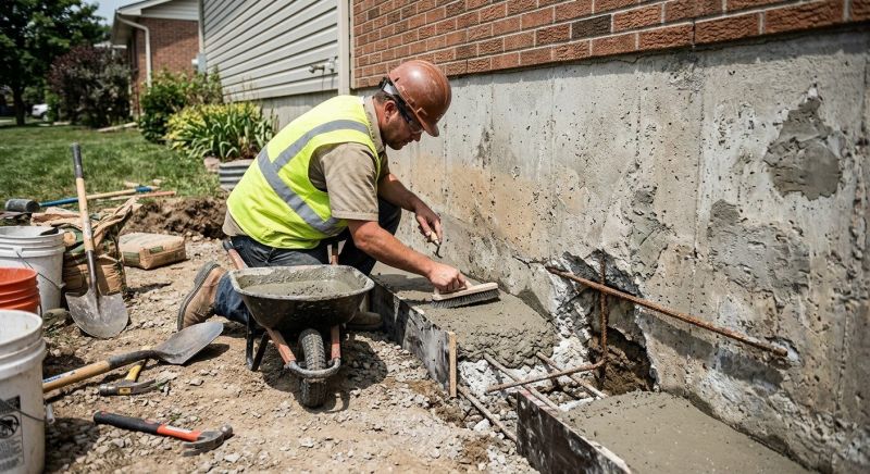 Concrete Foundation Repair in New York Mills, MN