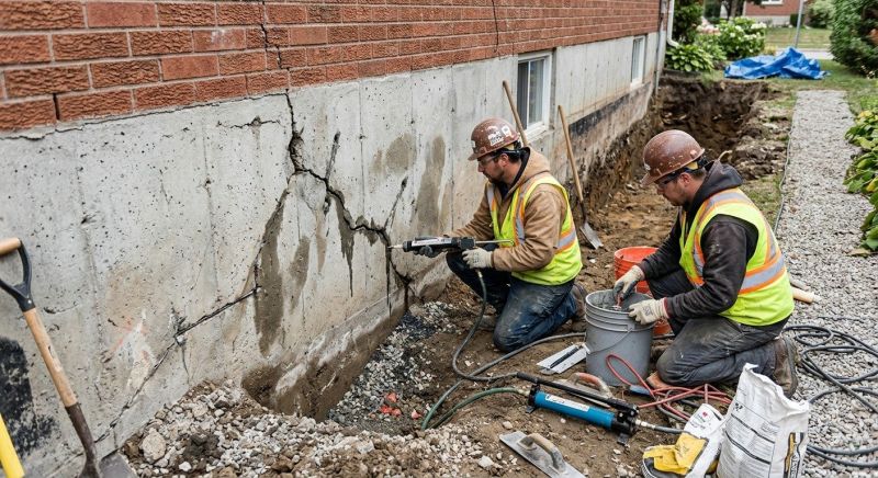 Cracked Foundation Repair in Lake Park, MN