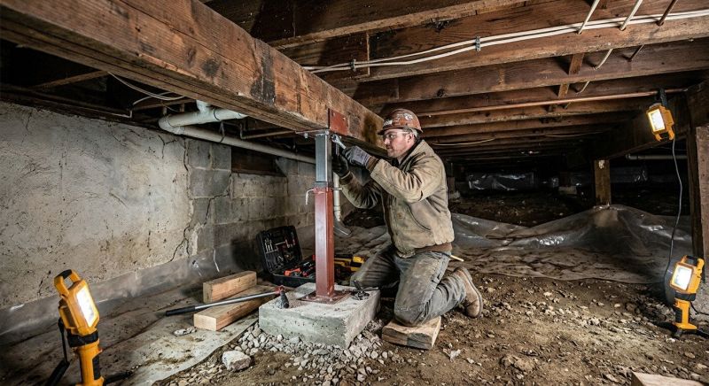 Crawlspace Foundation Repair in New York Mills, MN