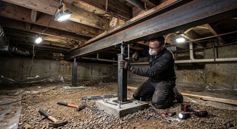 Crawlspace Structural Repair in Detroit Lakes, MN