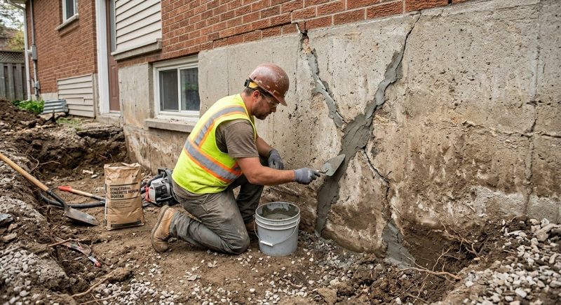 Foundation Crack Repair in Detroit Lakes, MN
