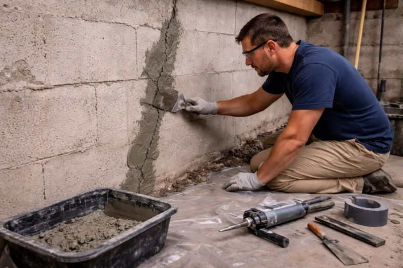 Foundation Crack Repair in Pelican Rapids, MN