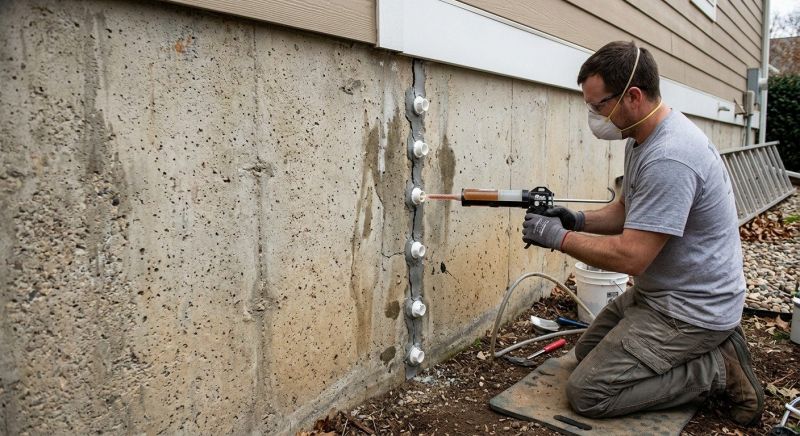 Foundation Crack Sealing in Detroit Lakes, MN