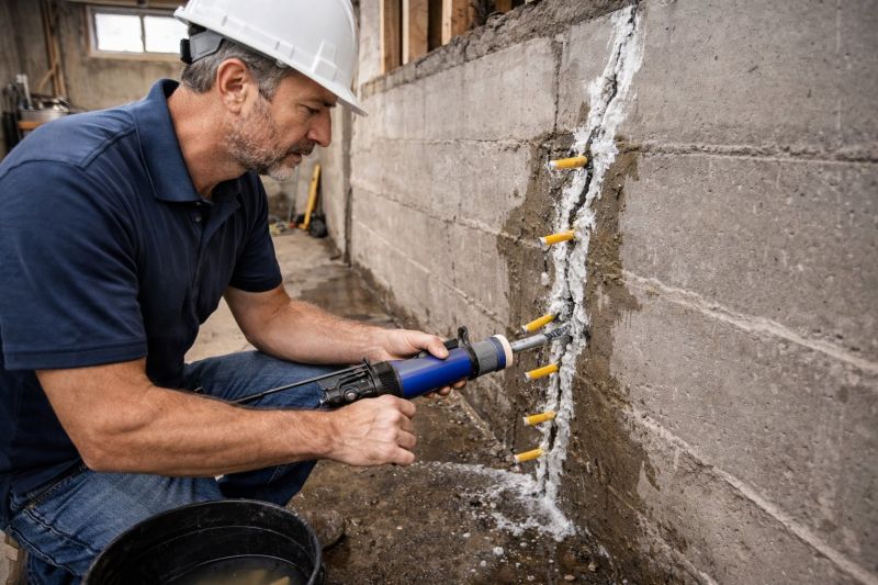 Foundation Crack Sealing in Detroit Lakes, MN
