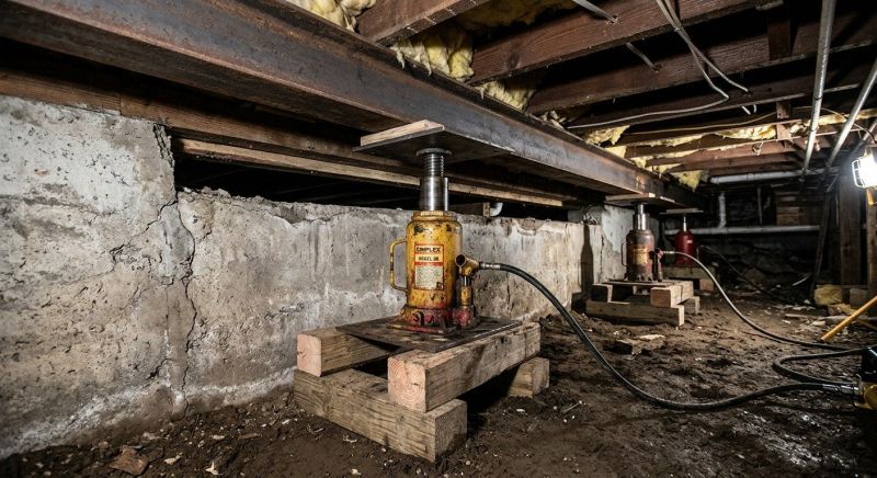 Foundation Jacking in Dent, MN