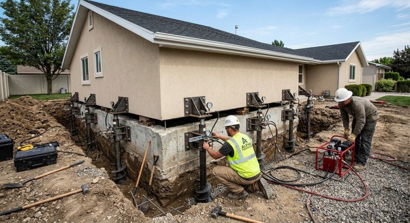 Foundation Pier Leveling in Detroit Lakes, MN