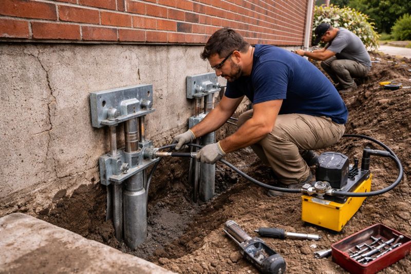 Foundation Pier Repair in Detroit Lakes, MN