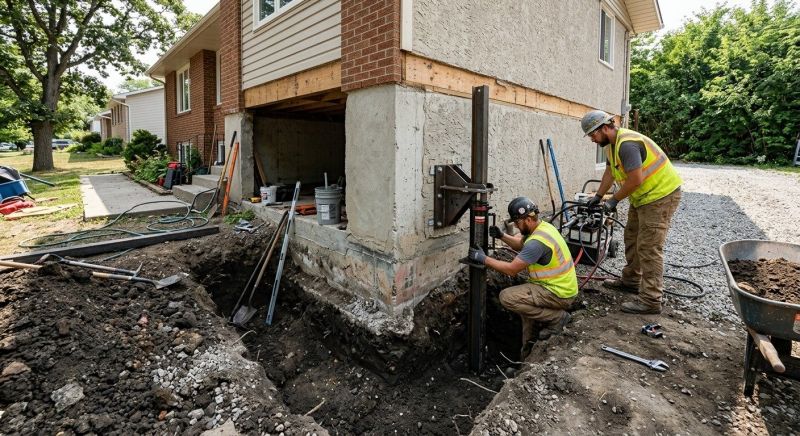 Foundation Pier Repair in Detroit Lakes, MN