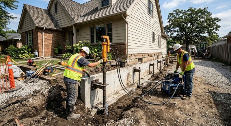 Foundation Stabilizing in Detroit Lakes, MN