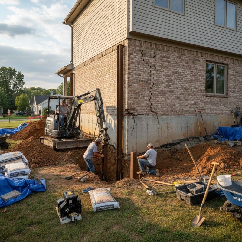 Foundation Structural Repair in New York Mills, MN