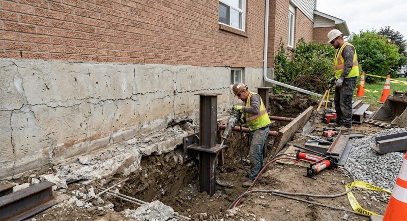 Foundation Structural Repair in New York Mills, MN