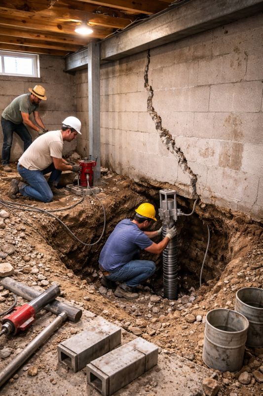 Foundation Structural Repair in Perham, MN
