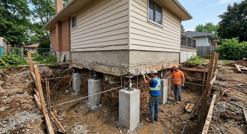 Foundation Underpinning in Detroit Lakes, MN