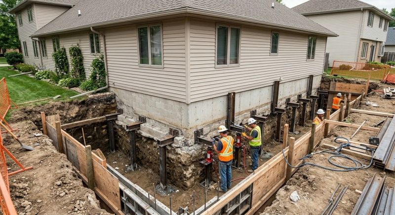 House Underpinning in Detroit Lakes, MN