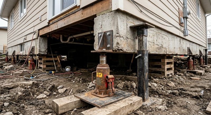 Sinking Foundation Lifting in Detroit Lakes, MN