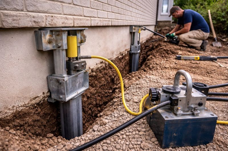 Sinking Foundation Repair in Dent, MN