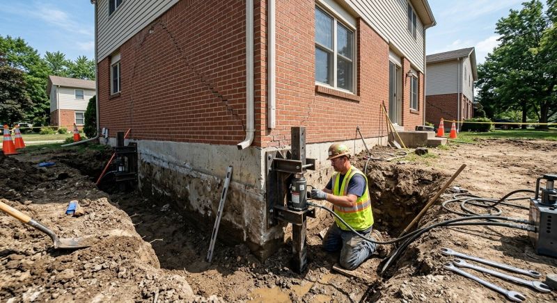 Sinking Foundation Repair in Detroit Lakes, MN