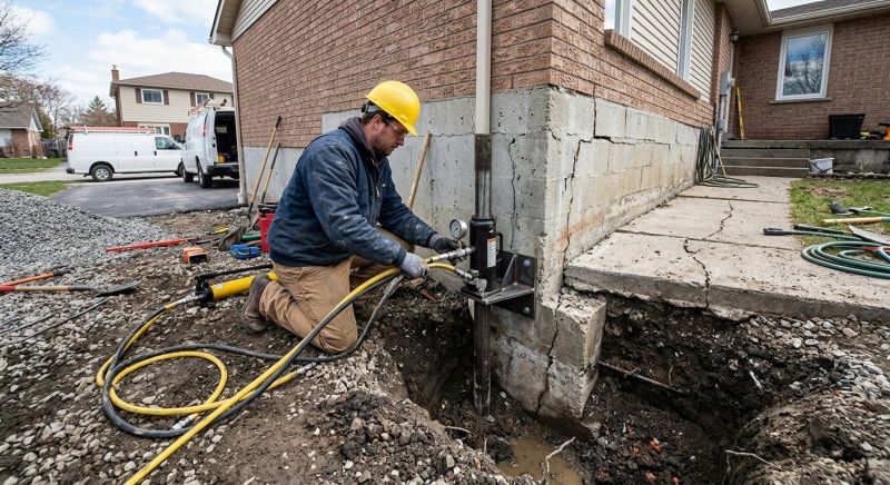 Sinking Foundation Repair in Pelican Rapids, MN