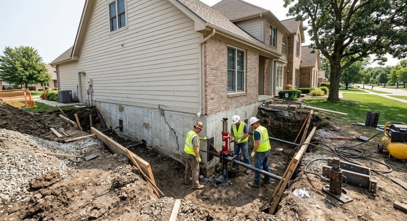 Sinking Foundation Repair in Pelican Rapids, MN